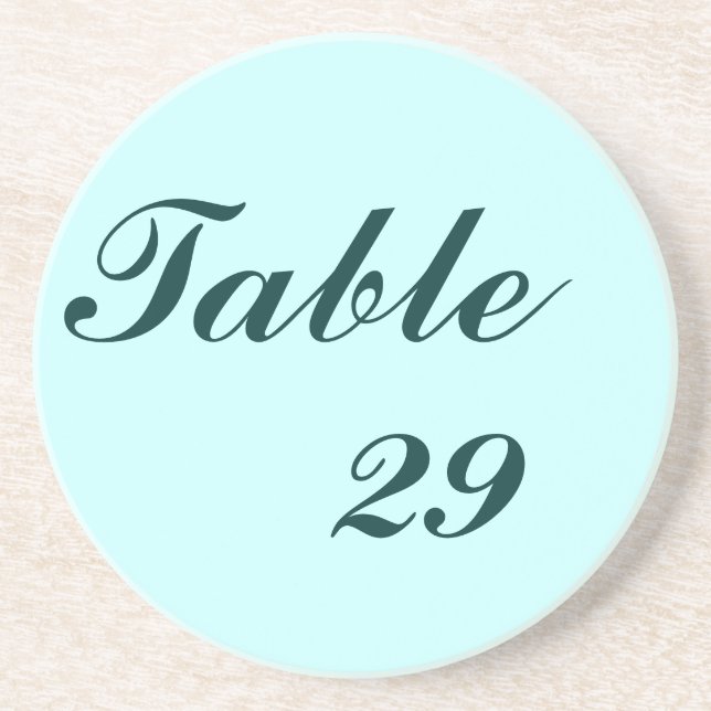 Table Number Coaster (Front)
