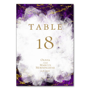 TABLE NUMBER   Elegant Amethyst Crystal Geode