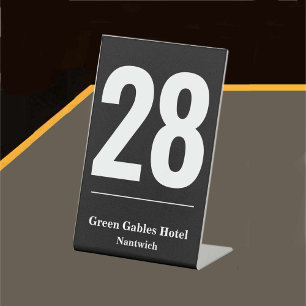 Table Number for Hotel or Restaurant Pedestal Sign