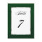 Table Number Green Twirl