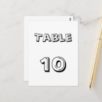 Table Number