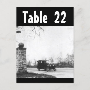 Table Number Roaring Twenties Wedding Receptions Postcard