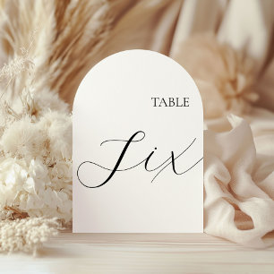 Table Number Six Card