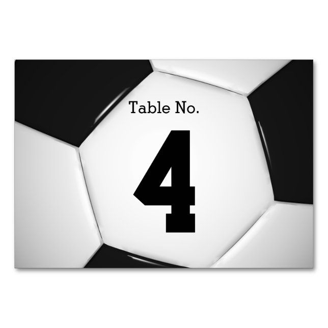 Table Number Soccer | Football (Back)