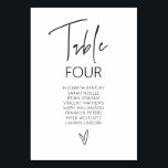 Table Number Wedding Guest Seating Card G400<br><div class="desc">Our table number card is perfect to schedule guest's seating arrangements for each table at your event. This item is part of our Gwen wedding invitation suite G400,  please visit our store to view the collection of coordinating items.</div>