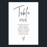 Table Number Wedding Guest Seating Card G400<br><div class="desc">Our table number card is perfect to schedule guest's seating arrangements for each table at your event. This item is part of our Gwen wedding invitation suite G400,  please visit our store to view the collection of coordinating items.</div>