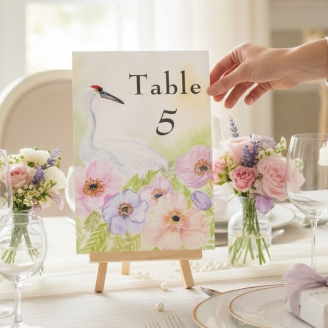 Table Number Whooping Crane Anemones  (Creator Uploaded)
