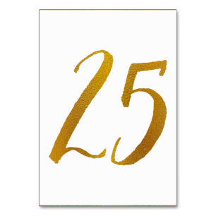 Table Numbers - Casual Brush Script Typography -25