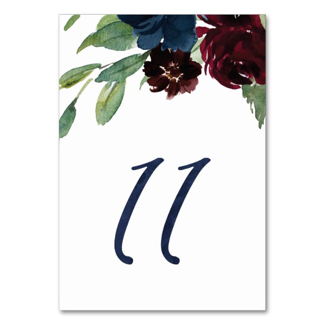 Table Numbers for KJ #11 (Front)