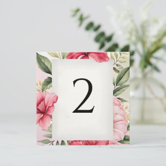 Table numbers tropical