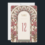 Table Numbers Vintage Art Nouveau Wedding<br><div class="desc">Art Nouveau Vintage wedding table numbers in a floral, romantic, and whimsical design. Victorian flourishes complement classic art deco fonts. Please enter your custom information, and you're done. If you wish to change the design further, click the blue "Customize It" button. Thank you so much for considering my design for...</div>