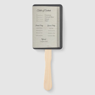 Table of Contents Ceremony Fan Program