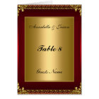 Table Placement Card and Menu