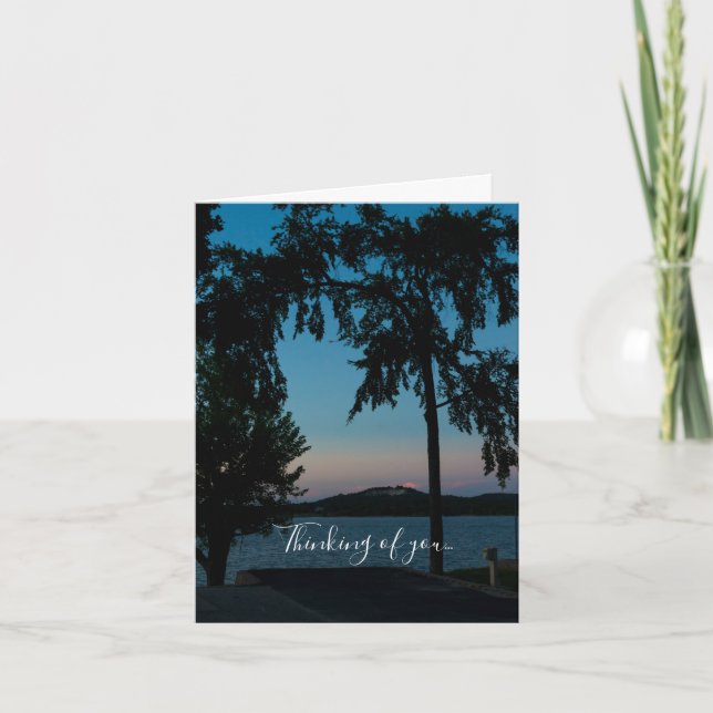 Table Rock Dusk Thinking Of You Card (Front)