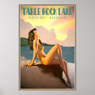 Table Rock Lake Missouri Arkansas Natalie Wood Poster