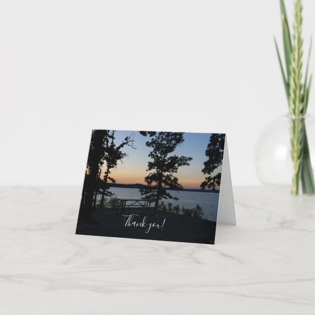 Table Rock Sunset Thank You Card (Front)