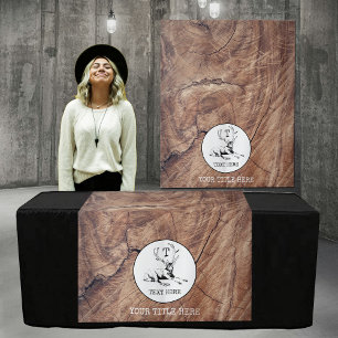 Table Runner Banner Business Monogram Hunting Tapestry