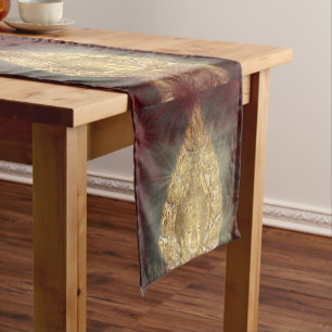table runner golden buddha