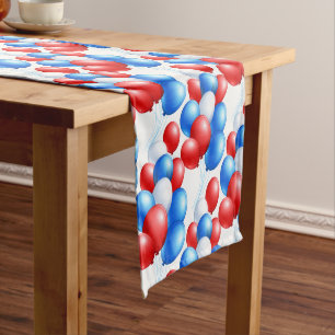 Table Runner-July 4th Balloons Short Table Runner