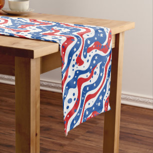 Table Runner-July 4th Stars  Long Table Runner