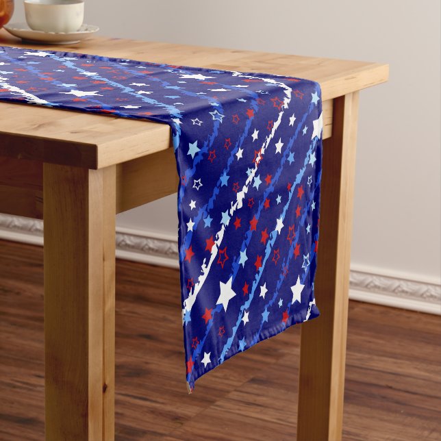 Table Runner-July 4th Stars Short Table Runner (In Situ)