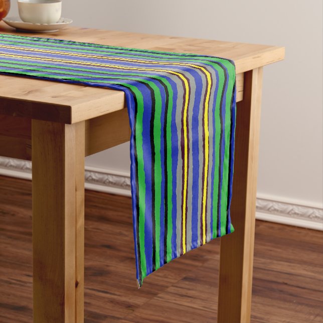 Table Runner Kente Stripes (In Situ)