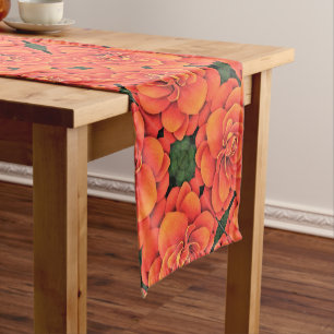 Table Runner - Orange Begonia