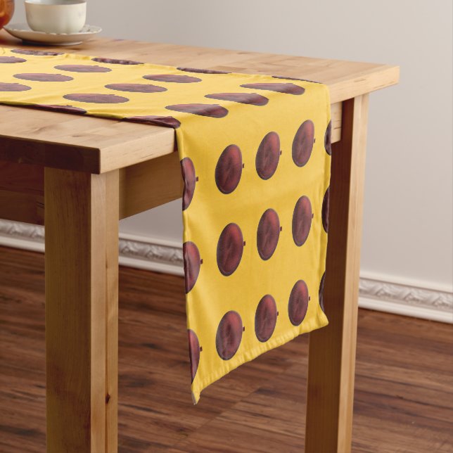 Table Runner Red Ornament of Gold (In Situ)