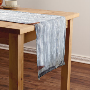 Table Runner White Wash Wood Barn Door Country Rus