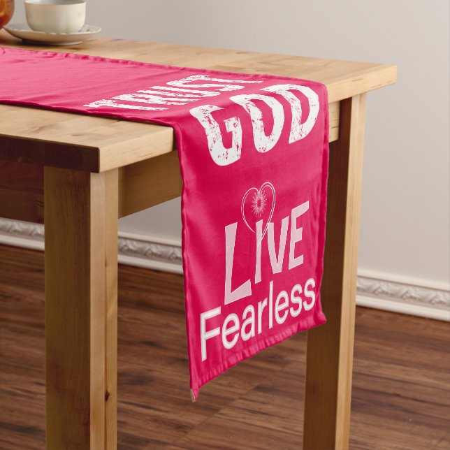 Table Runners Holiday Trust God Live Fearless (In Situ)
