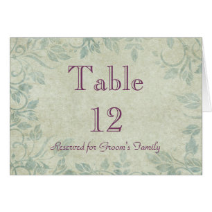 Table Seating Name Card