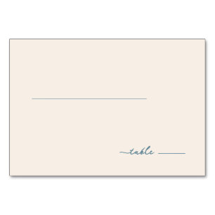~TABLE~ Serene Blue Minimalist Table Number
