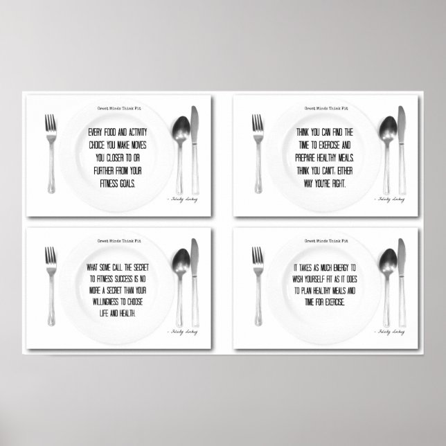 Table Set for Fitness Success Poster (Front)
