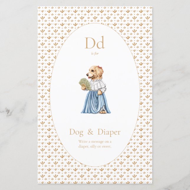 Table signage - diapers (Front)