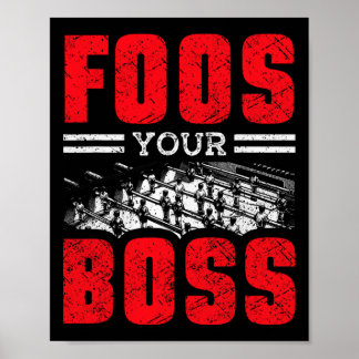 Table Soccer Player And Foosll Player Poster