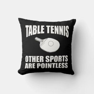 Table Tennis Apparel Novelty Fun Tennis Players D Cushion