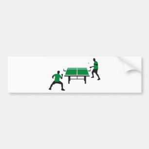 table tennis bumper sticker