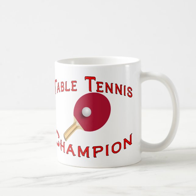 Table Tennis Champion Coffee Mug (Right)