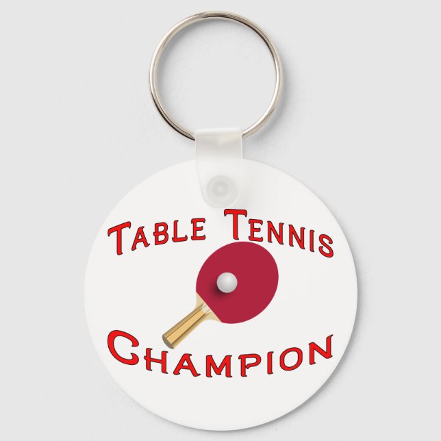 Table Tennis Champion Key Ring (Front)