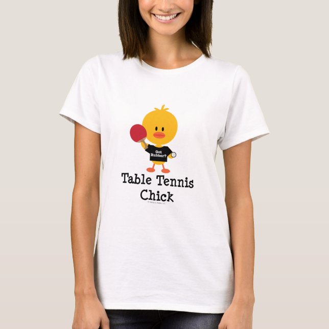 Table Tennis Chick T-shirt (Front)