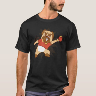 Table Tennis Dog Pong Design Pingpong Outfit Dog P T-Shirt