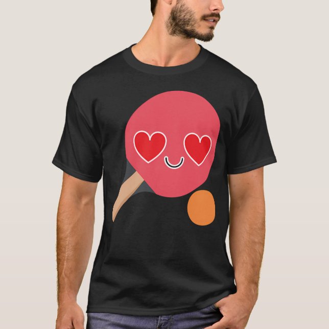 Table Tennis Emoji T-Shirt (Front)