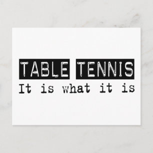 Table Tennis It Is Postcard