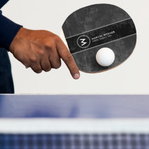 Table Tennis Life Paddle with Monogram