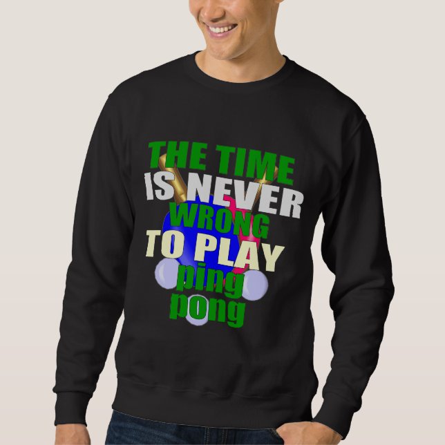 table tennis lover sweatshirt (Front)