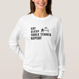 Table Tennis Paddle Ping Pong Repeat Gift Idea T-Shirt