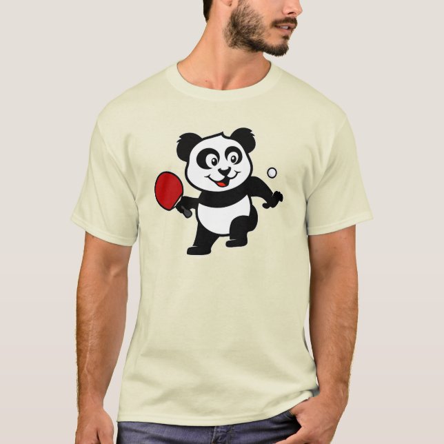 Table Tennis Panda T-Shirt (Front)