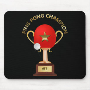 Table Tennis Ping Pong Champion Trophy  Mouse Pad