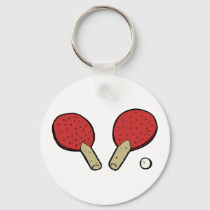 Table Tennis Ping Pong Key Ring