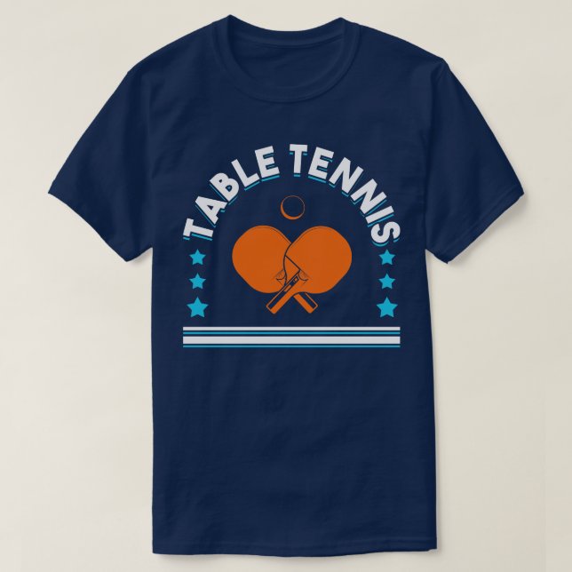 Table Tennis Ping Pong Player Club Outfit 7 T-Shirt (Design Front)
